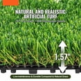 thumbnail image 7 of Artificial Grass Tiles Interlocking Turf, 12x12, 18 Pack - Indoor Outdoor Fake Grass Rug, Self-Draining Synthetic Lawn Mat for Patio, Dog Area, Deck, Garden, 7 of 7