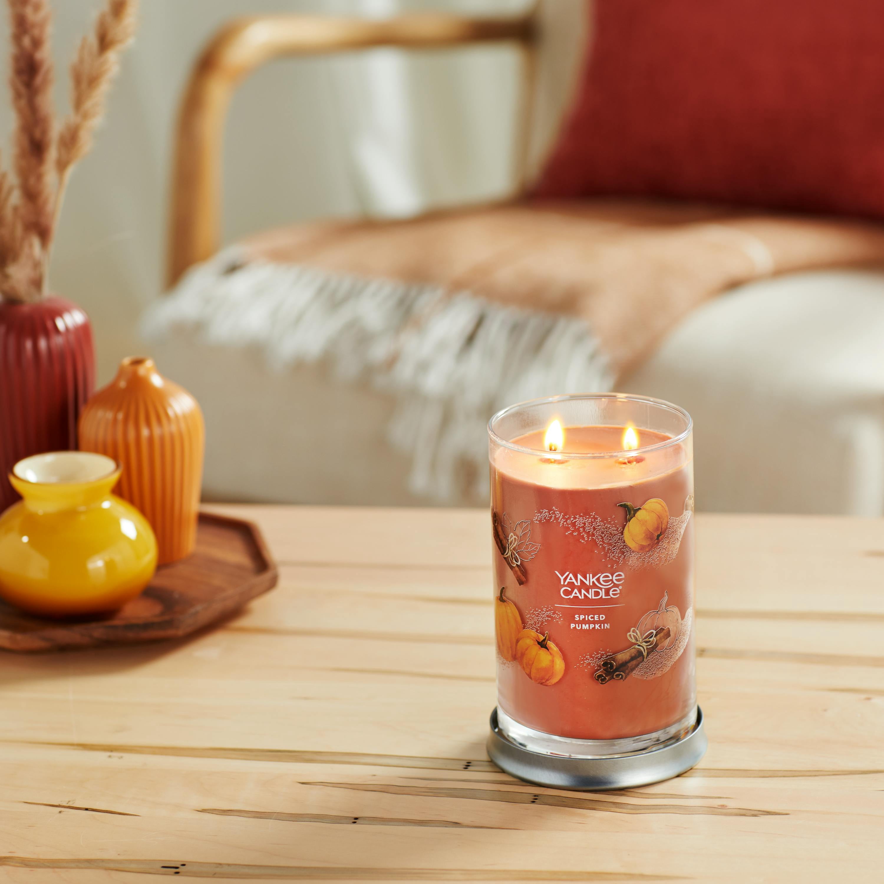 Yankee Candle Signature Large 2-Wick Candle, Spiced Pumpkin, 20 oz