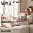 thumbnail image 4 of HOMCOM Sofa with Double Chaises, Modular U Shaped Couch, Beige, 4 of 10