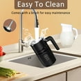 thumbnail image 6 of JOVELL Electric Milk Frother 4 in 1, Automatic Milk Steamer with Temperature Control, 12oz Warm and Cold Foam Maker for Coffee Latte Cappuccino, Black, 6 of 9