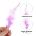 thumbnail image 3 of Uxcell 2.8''-5.5'' Saddle Hackle Rooster Feather Bulk Natural Feathers Fluffy Craft Feathers 100 Pcs Light Purple, 3 of 6