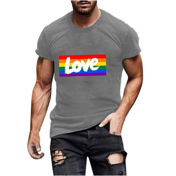 Cxenplz Mens Tshirt Cotton Tie Dye Heart Tops Print Tee Short Sleeve Tee Tops