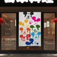thumbnail image 4 of Cortina de puerta de Mickey Mouse, cortina opaca para puerta de 34 x 57 pulgadas, cortina divisoria de privacidad para decoración del hogar, dormitorio, cocina, 2 paneles, 4 of 6