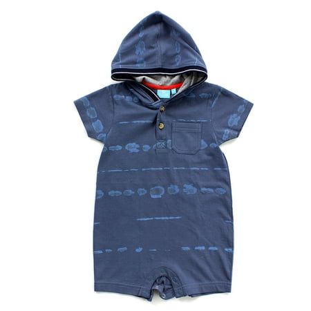 Bear Camp Baby Boys Print Hooded Romper