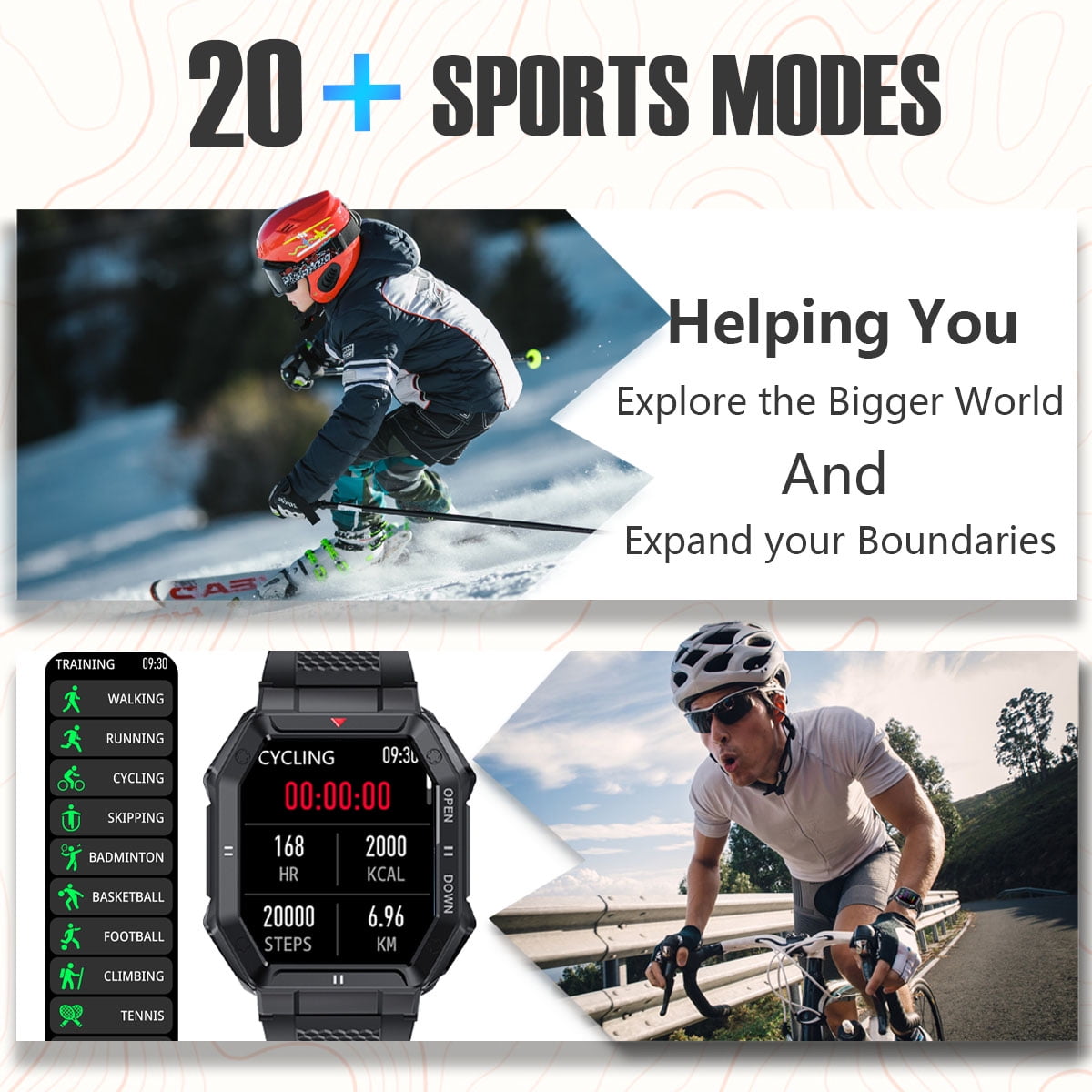 Cyberdyer K55 1.85 Smart Watch for Men with Nepal Ubuy