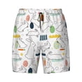 thumbnail image 4 of Lsque Mens Swim Trunks Easter Rabbit Pattern - Bathing Suit Compression Liner - Beach Swim Shorts Swimwear - (S-3XL) - Stretch Quick Dry -Small, 4 of 9