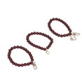 thumbnail image 3 of Phone Wrist Strap, Beaded Phone Charm Glossy  Widely  3 Pieces  for Keychain Dark Wine Red, 3 of 8