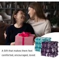 thumbnail image 5 of Faith Hope Love Blankets for Women | Inspirational Gifts for Women - Thoughtful Birthday Gifts for Women | Christian Blanket Gifts for Christian Friend Women or Men (Purple, Sherpa Fleece), 5 of 6