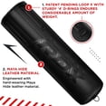 thumbnail image 4 of RDX Punch Bag 60LB,80LB, Leather Adult Punch Bag and Boxing Gloves, 5ft, Black, 4 of 7