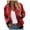 Red, variant on Womens Jackets Sequin Bomber Jacket Zip Up Baseball Collar Long Sleeve Casual Party Coat