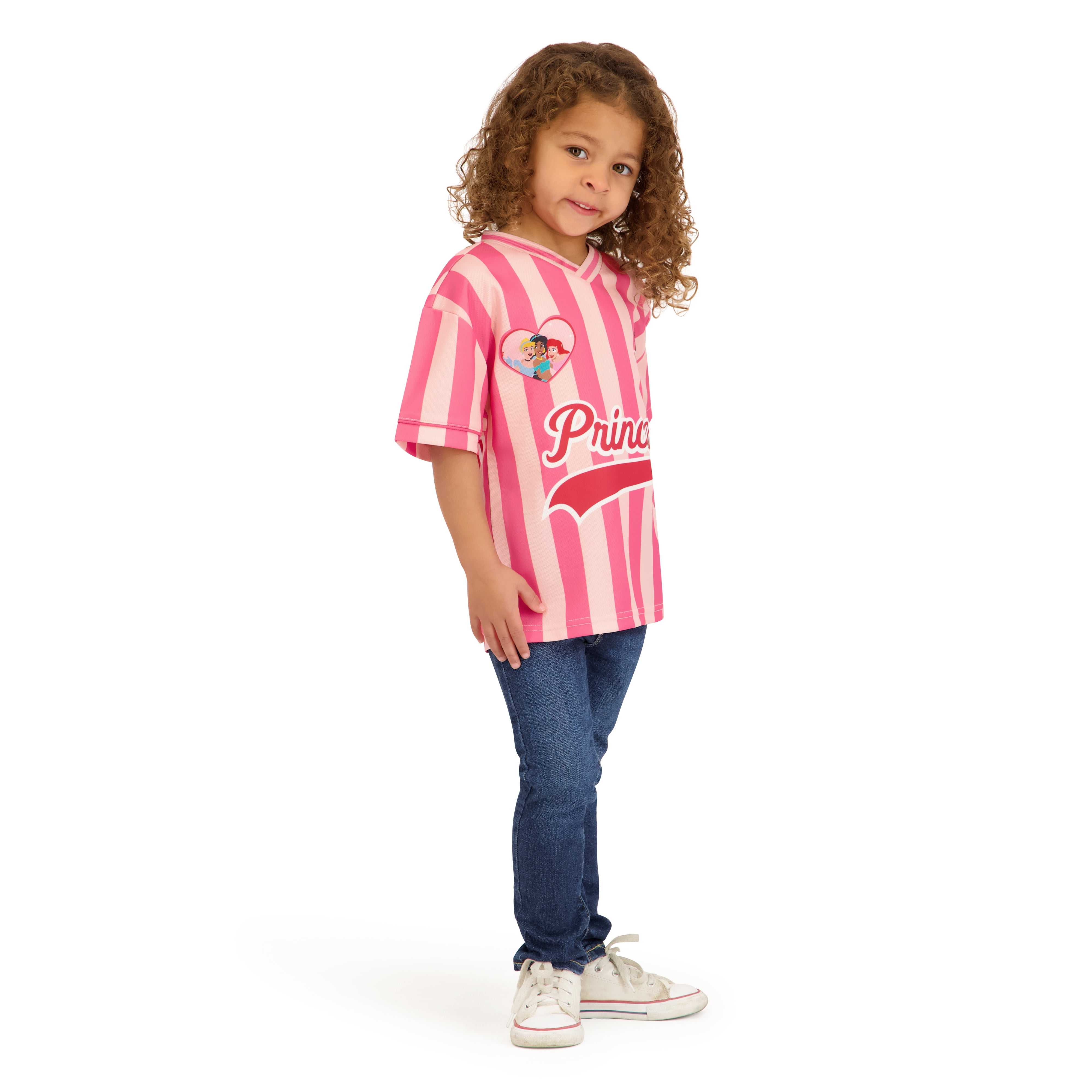 Disney Princess Toddler Short Sleeve Jersey, Sizes 12 Months-5T