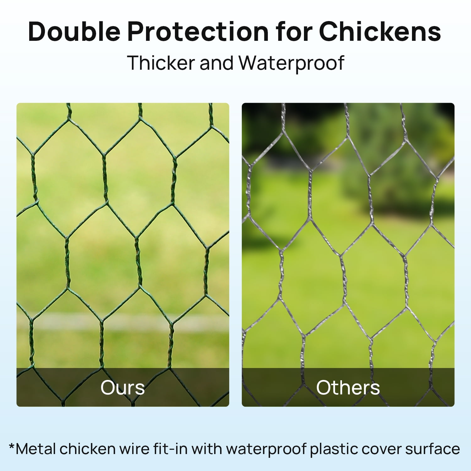 20x10ft Large Metal Chicken Coops Walk in Pet House Chicken Nesting Bunny Rabbit Hutch with Waterproof Cover for Backyard