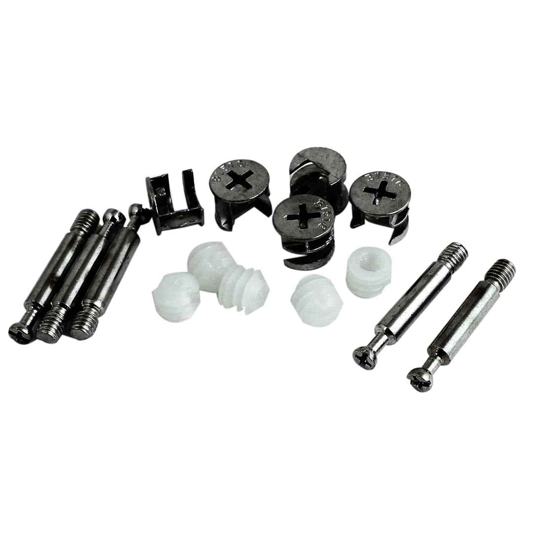 Uxcell a16071200ux0175 Furniture Cabinet Fixing Screw Locking Cam Bolt Pre-Inserted Nut Fitting 15mm Dia 20 Sets