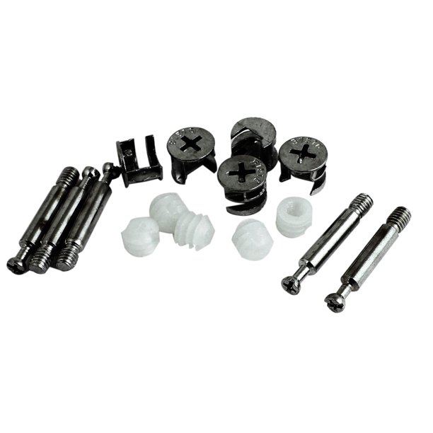Furniture Connecting Cam Fitting + Dowel + Preinserted Nut 5 Sets