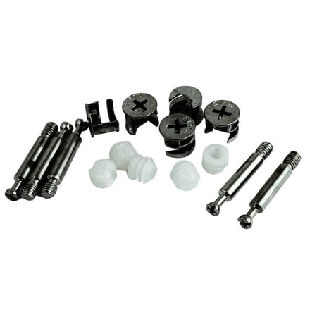 

Unique Bargains 5 Pcs Furniture Connector 0.55 Dia Cam Fittings + Pre-inserted Nuts + Dowels