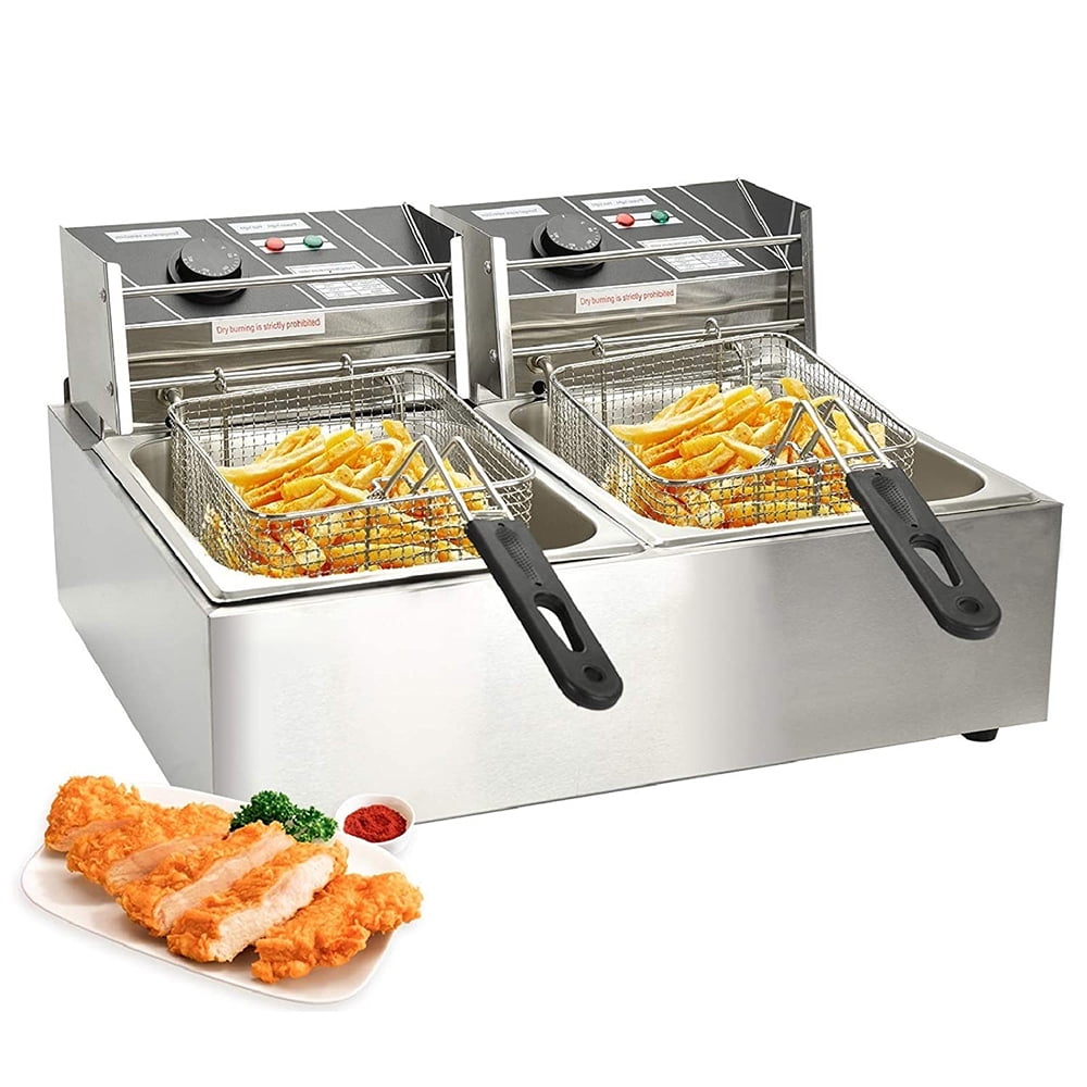 Deep Fryer w/ Basket, Stainless Steel Deep Fryer for Home Use, SEGMART