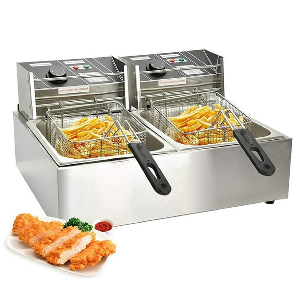 Deep Fryer w/ Basket, Stainless Steel Deep Fryer for Home Use, SEGMART