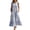 *Blue, variant on VBVC Women's Striped Ruffle Trim Sleeveless Maxi Dress , Summer Casual Beach Loose Dress For Women , Ladies' Vacation Long Dress with Pockets,Blue,S-3XL