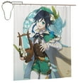 thumbnail image 2 of Genshin Impact Shower Curtain Waterproof Fabric Cloth Shower Curtains Washable Bathroom Decoration Bath Curtains Iron, 2 of 9