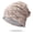 Yellow, variant on Winter Knit Beanie Two-Layer Two-Tone Slouchy Hat Breathable & Warm Cuffed Beanie for Cold Weather, Unisex Ribbed Wrap Hat