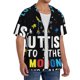 thumbnail image 2 of Fotbe I Love With Autism To The Moon And Back Camisa Estampada de Manga Corta para Hombre, Casual de Verano, Estilo Playero, Sin Arrugas-Small, 2 of 5