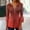 Red, variant on Xdegoge Blouses Dressy Tops for Women V Neck 3/4 Bell Sleeve Pleated Flowy Floral Print Elegant Work Office Business Casual Going Out Fashion Tunic Shirts