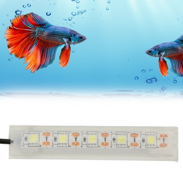 Herwey Fish Tank USB Light,Aquarium LED Light Small USB Betta Fish