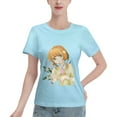thumbnail image 1 of Women's Basic Short Sleeve T-Shirt Cardinal Girl Sakura, 1 of 6