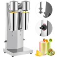 thumbnail image 1 of Electric Milkshake Maker 180W Double Head Design 800ml Stainless Steel Silver 2-Speed Adjustable, 1 of 7