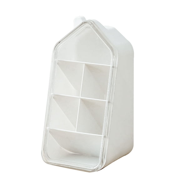 45 Degree Angled Pen Holder With Drawer Desk Pencil Organizers 7 Compartments Pen Pencil Cup Art Supply Organizers Box