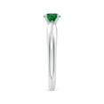 thumbnail image 3 of Angara Natural 0.45 Ct. Emerald Solitaire Ring in 14K White Gold for Women (Ring Size: 10), 3 of 9