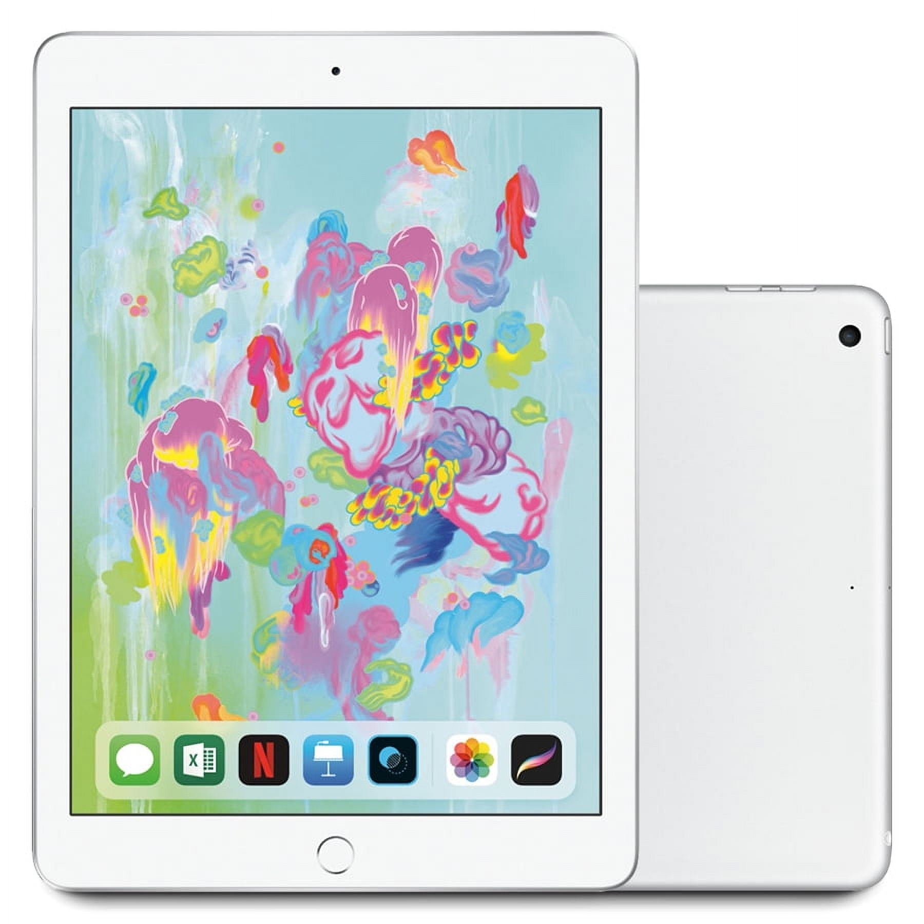 Restored 2018 Apple iPad 6 9.7" Display 32GB Storage WiFi Only MR7G2LL/A - Silver (Refurbished)
