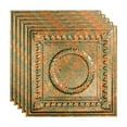 thumbnail image 1 of FASÄDE Rosette Decorative Vinyl 2ft x 2ft Lay in Ceiling Panel in Copper Fantasy (5 Pack), 1 of 1