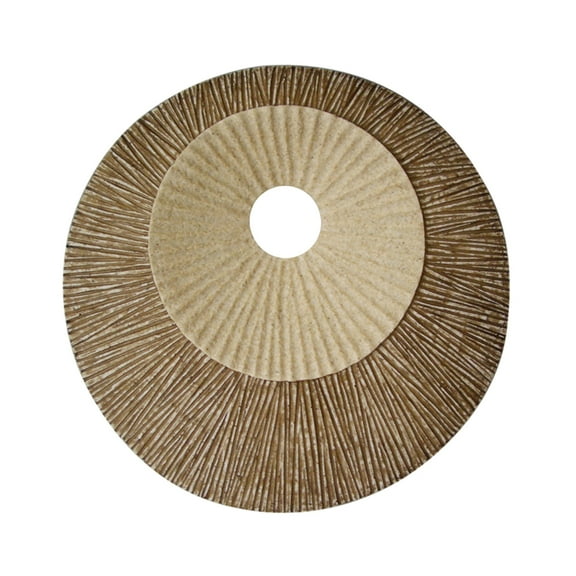 Round Double Layer Ribbed Wall Plaque 19" x 2.5"