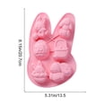 thumbnail image 3 of Kumdkd Easter Bunny Egg Carrot Silicone Baking Molds Set, 3-Piece Non-Stick Cake Pan for Easter Desserts, Food Grade Flexible Cupcake Mold, 7.71x5.03 Inch, Pink, 3 of 6