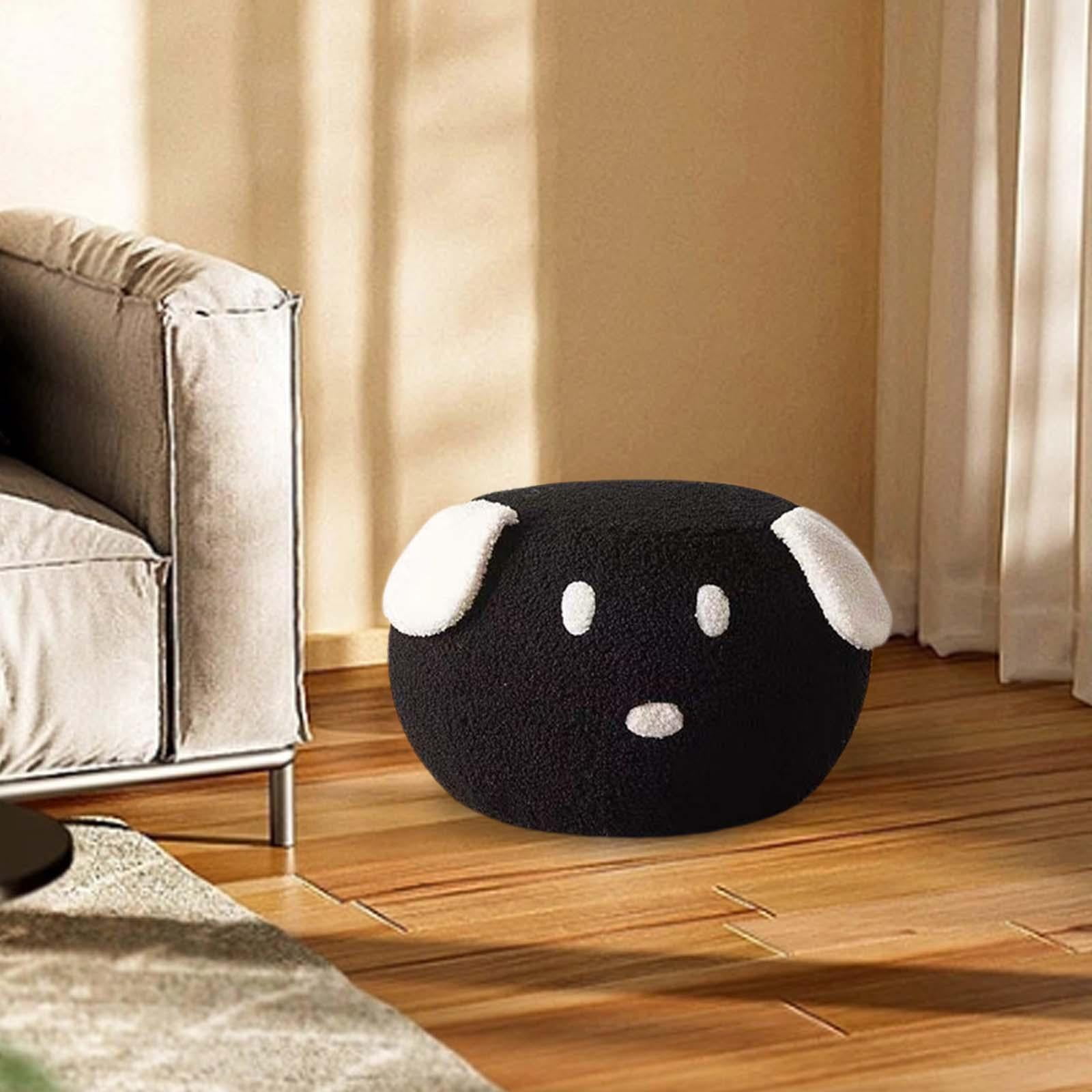 Animal Footstool Pouffe Footstool Decorative Sofa Footrest with Soft