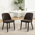 thumbnail image 2 of Modern Dining Chairs Set of 4/6, Upholstered Kitchen Chairs with Thick Cushions, So-Lid Wood Legs & 300 Lb Capacity, Ergonomic Design for Dining Room, Cafe, or Home Office, 2 of 9