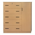 thumbnail image 4 of Better Home Products JCF Sofie 5 Drawer Wooden Tall Chest Wardrobe Beech (Maple), 4 of 14
