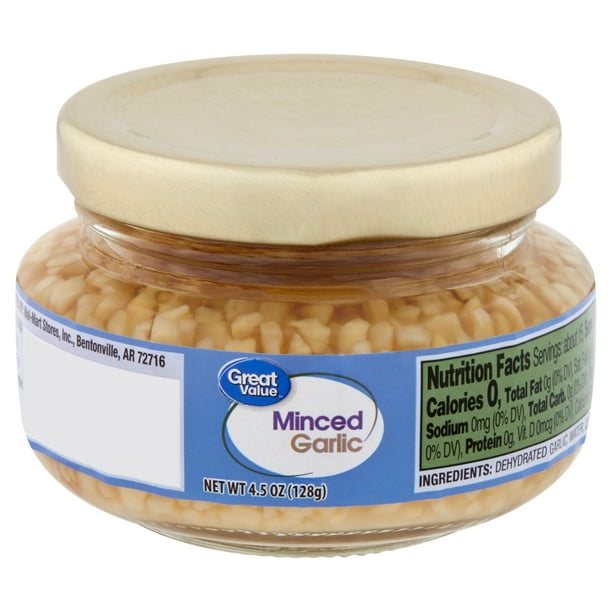 Great Value Minced Garlic, 4.5 oz
