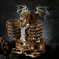 thumbnail image 4 of 3D Wooden Marble Run Dragon Puzzle Kit DIY Mechanical Model with Gear Transmission Rolling Track Building Set Creative Desk Decor for Adults Teens Birthday Gift, 4 of 9