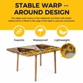 thumbnail image 4 of Farmhouse Roosters Table Cloths for 3 Foot Rectangle Tables, Vintage Sunflowers Farm Countryside Patio Waterproof Elastic Fitted Tablecloths, Washable Rectangular Table Cover for Camping, 4 of 8