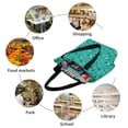 thumbnail image 6 of Cauagu Sushi (3) Print Canvas Aesthetic Tote Bag for Women Beach Bag Shopping Bags Shoulder Bag Reusable Grocery Bags, 6 of 7