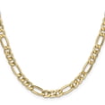 thumbnail image 2 of 10K Yellow Gold 6.6mm Semi-Solid Figaro Chain Female Adult Necklace Jewelry 20", 2 of 5