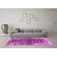 thumbnail image 3 of Ahgly Company Indoor Round Abstract Purple Modern Area Rugs, 5' Round, 3 of 4