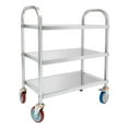 thumbnail image 2 of Stainless Steel Kitchen Trolley Cart with 3 Tiers, 420lbs Capacity,&nbsp; Wheels, Easy Mobility and Storage Solution, 2 of 5