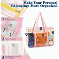 thumbnail image 4 of Mesh Beach Bag, Extra Large Beach Tote with Zipper Pocket Pool Bag for Cruise/Swim/Vacation Essentials, 4 of 8