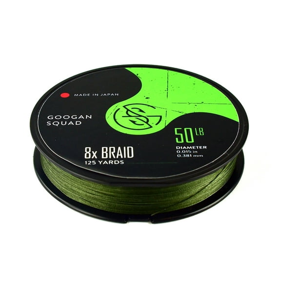 Googan Squad Braided Line 8x 65lb Green 125yd
