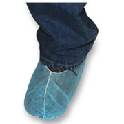 General Supply Disposable Shoe Covers, Blue, 150 count