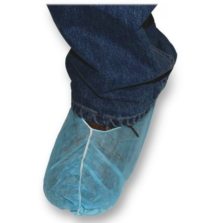 General Supply Disposable Shoe Covers, Blue, 150 count