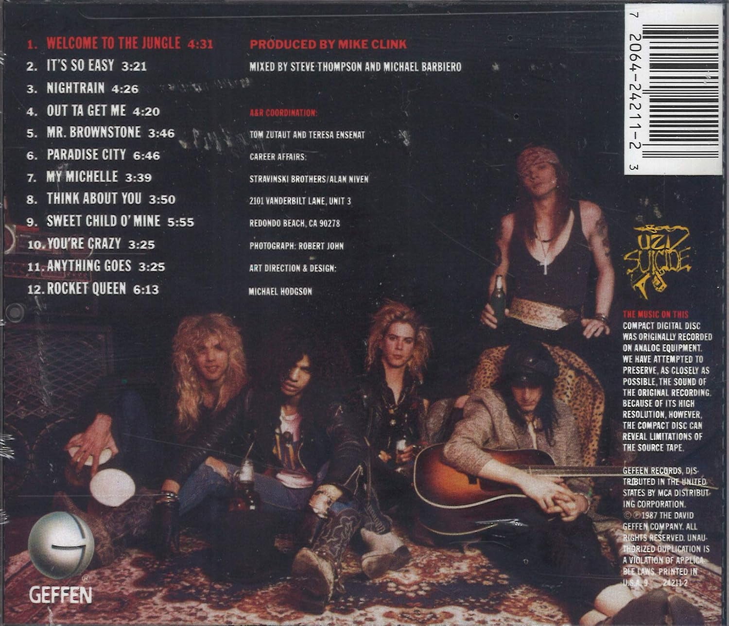 洋楽 Guns N' Roses Appetite for Destruction Guns N' Roses – Appetite For Destruction – CD (Album